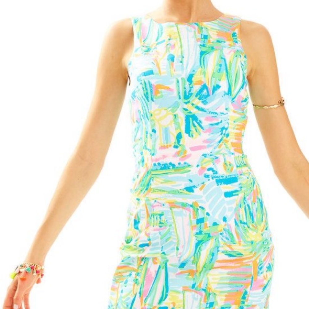 Lilly Pulitzer Courtney Shift “Sea Salt Sun” size 14!